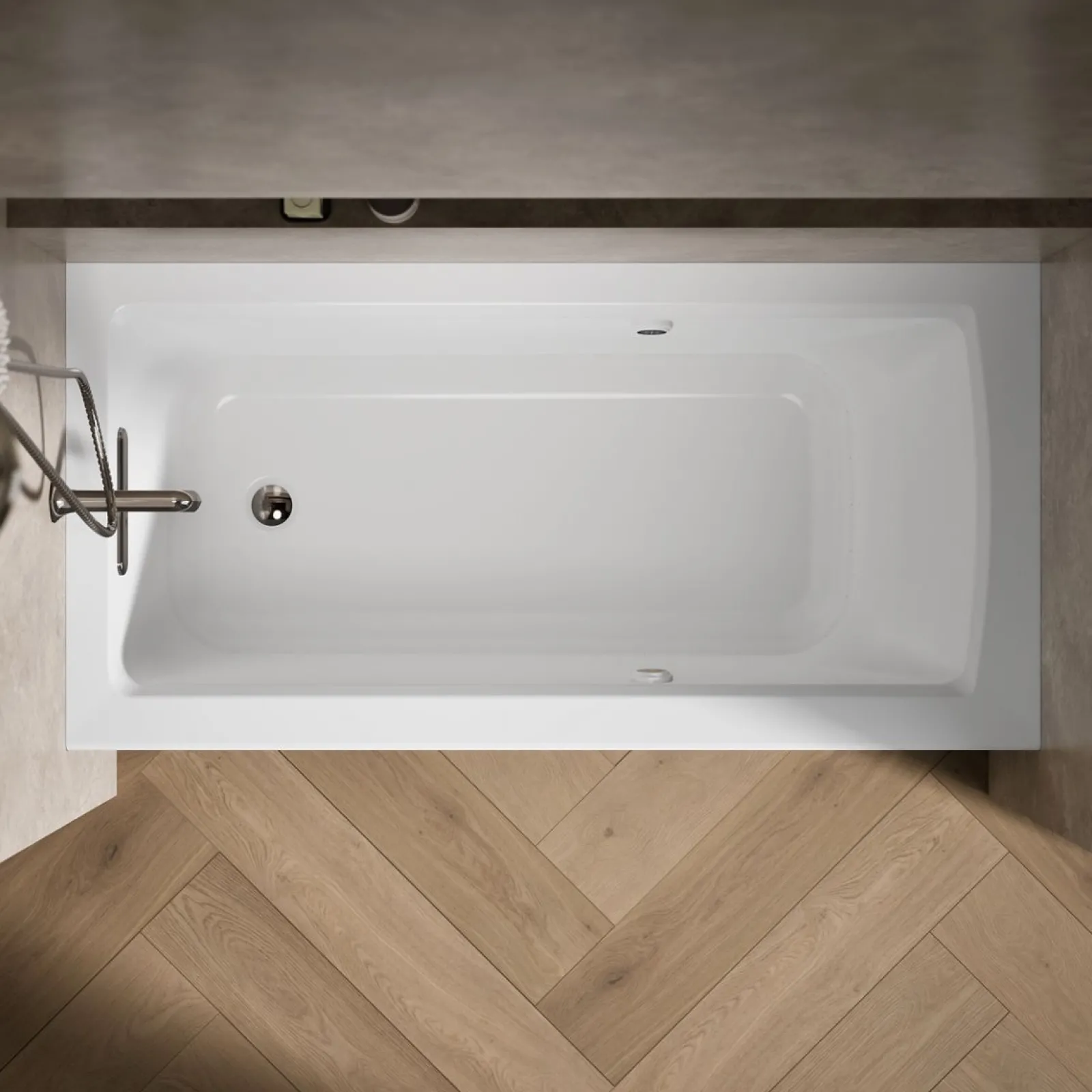 60" x 30" integral apron Heated BubbleMassage™ air bath with Bask® heated surface and left-hand drain^Kohler Discount
