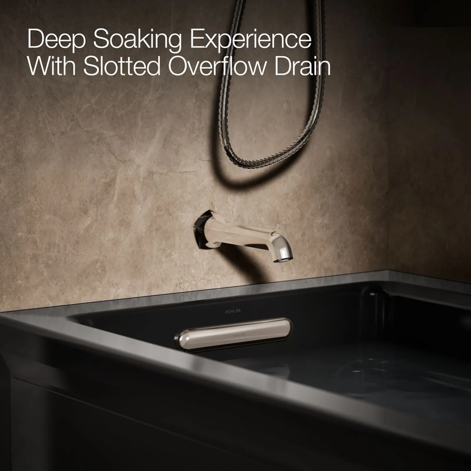 66" x 32" integral apron whirlpool with integral flange and left-hand drain^Kohler Clearance