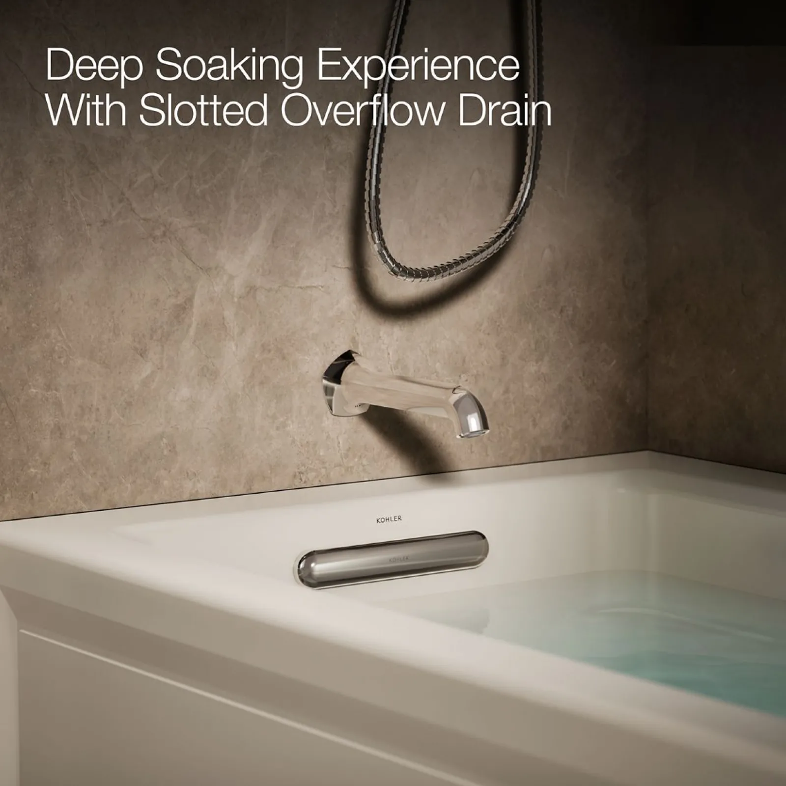 66" x 32" integral apron whirlpool with integral flange and left-hand drain^Kohler Clearance