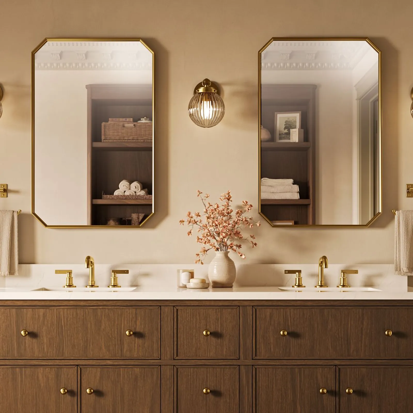 22" x 34" rectangular framed mirror^Kohler
